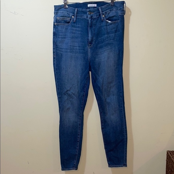 Good American Denim - Womens Good American Good Legs Ripped Pocket Skinny Jeans
